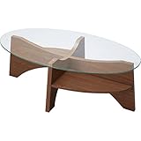 オーバルテーブル [W105 x D60 x H36cm] 家具 テーブル ローテーブル・ちゃぶ台