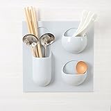 Merssavo 1本接着剤収納棚ラック頑丈な壁のバスルームの歯ブラシホルダー3穴ピンク