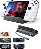 Maxonar 6-in-1 ドッキングステーション ROG Ally X/Steam Deck OLED/Legion Go/MSI Claw対応HDMI 2.1 4K@120Hz USB-A 3.0×3ポート 1000Mbpsイーサネット 100W USB-C充電