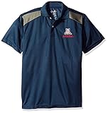 NCAA Arizona Wildcats Men 's CTRロゴポロシャツ、小さな、ネイビー/チャコール