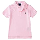 ポロ ラルフローレン 半袖 ポロシャツ キッズ 男の子 ボーイズ 半袖 白 無地 （サイズ:5、カラー：Pink） Polo Ralph Lauren [並行輸入品]