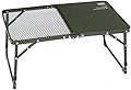 クイックキャンプ QUICKCAMP ミニフィールドテーブル ハーフメッシュ 折りたたみ カーキ QC-2MT60M KH