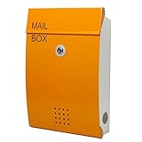 郵便ポスト 郵便受け メールボックス 壁掛け EUROデザイナーズポスト MB5005 マグネット開閉タイプ 鍵付き オレンジ MB5005-KM-orange 34