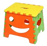 ユーカンパニー U-company ファニーフェイス ステップスツール オレンジ コンパクトに持ち運び・収納が可能