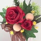 フラワーパティシエ　おいしそうなバラのカップケーキ レッドローズ (プリザーブドフラワー)