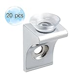 Alise 20個コーナーブレースfixingガラスシェルフブラケットペグサポートwith Chuck Wall Hanging、bl2100 – 20pクローム仕上げ