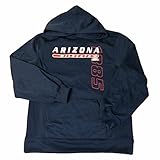 Arizona Wildcats BadgerスポーツユースネイビーLSダブルポケットパーカースウェットシャツ( M )