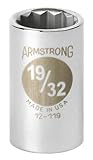 Armstrong 12-136 1-1/8-Inch, 12 Point, 1/2-Inch Drive SAE Standard Socket [並行輸入品]
