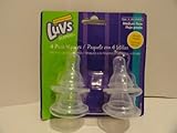 Luvs Diapers - 4 Pack Nipples - Medium Flow Silicone Nipples by Luvs [並行輸入品]