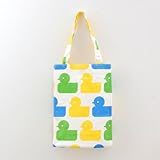 nordic トートバッグ(たて型) アヒル・ブルー