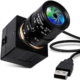 ELP 超HD 4K ズームWebカメラ 広角 光学 バリフォーカル HD 2.8-12mmレンズ ウルトラHD USBミニカメラ CMOS IMX415センサーカメラ付き PC 外付けカメラMac/Windows/Linux 対応 2016P 30FPS USB UVC会議ウェブカメラ USB4K03-SFV(2.8-12mm)