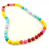 Deeyee Baby Silicone Teething Nursing Necklace Jewelry - BPA Free and FDA Approved - Rainbow [並行輸入品]