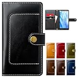 Google Pixel 7a 専用 馬革 本革 手帳型 ケース カバー Pixel7a GooglePixel7a Pixel7aケース Pixel7aカバー GooglePixel7aケース GooglePixel7aカバー 手帳ケース 手帳型ケース スマホケース ポケット付き コードバン ブラック