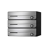 ポスト 郵便受け D-ALL 集合住宅用ポスト KS-MB3202PU-3L-S 静音大型ダイヤル錠 前入れ前出し 3戸用