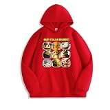 [YOY.LAVUROC] イタリアンブレインロット フーディー 裏起毛 子供服 長袖 Tシャツ キッズ 男の子 女の子 綿100% トゥントゥンサフール ブレインロット 可愛い パジャマ プリント トップス 誕生日プレゼント (A6, 130)