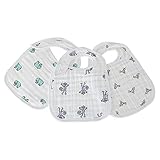 エイデンアンドアネイ ADEN+ANAIS スタイ 3枚セット スナップ付 モスリンコットン ビブ ジャングルジャム（7102） NIBBLE SNAP BIBS jungle jam よだれかけ ベ