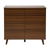 キャリー 100 ローチェスト 4段（ミドルブラウン）　CARRIE LC 100-4 (MBR)