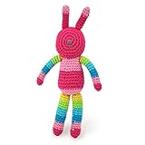 iplay Dream Window Organic Animal Rattle (Pink Bunny-3mo+) [並行輸入品]