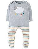 Frugi オーガニックコットン カバーオール　ひつじ サイズ 3-6m (70), 6-12m (70-80) (3-6m(3-6ヶ月:70）)