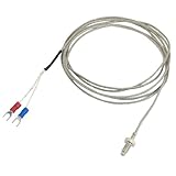 uxcell 熱電対　熱電対センサー　温度測定センサー　Kタイプ　500C 　6mm　スレッドスクリュー　プローブ　2M
