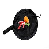 Beenlen black 18 Inch Nylon Kids Toy Storage Bag Organizer Box and Play Mat Toy Quick Pouch [並行輸入品]