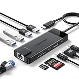Lemorele ドッキングステーション USB C ハブ 10-in-1 USB Type-c 変換アダプタ usb c hub MacBook Pro 、MacBook Air 、iPad Pro、Surface Pro 、Galaxy Book、Chromebookなど