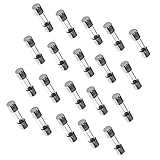 Dovewill ヒューズ　250V　3.15A　ガラス管　20個入り　速溶断型　20mm　