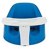 メガシート Mega Seat ベビーチェア トレイセット ベルト付き 大きめ 背もたれ（高め） ローチェア ベビーソファー ブルー Blue ゆったり 出産祝い 赤ちゃん [並行輸入品]