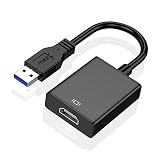USB HDMI 変換アダプタ HDMI 変換コネクタ USB3.0 1080P 安定出力 マルチディスプレイ アダプタ 外付け ディスプレイ コンパクトで持ち運び便利 変換ケーブル