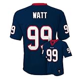 ユースJ。J。Watt Houston TexansネイビーブルーNFLミッドティアJersey (ネイビー、Large 14 / 16 )