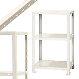 スマートラック NSTR-224 幅45×奥行30×高さ75cm 3段 ホワイト 40㎏/段