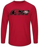 San Francisco 49ersメンズ長袖合成Stormシャツビッグ＆トールサイズレッド 2XT