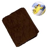 NOJO Sheet Saver Coral Fleece - Brown by Crown Crafts