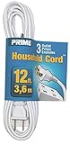 Prime Wire & Cable EC660612 12-Foot 16/2 SPT-2 3-Outlet Indoor Cord, White [並行輸入品]