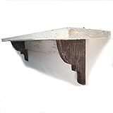 天然木製 ウォールシェルフ 飾り棚 ディスプレイラック 壁掛け棚 おしゃれでアンティークな飾り棚幅45ｃｍBB