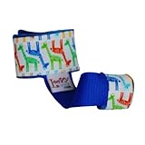 Loopy Gear Baby Rattle Holder ~ Choose Pattern (Parade of Giraffes Blue) by Loopy Gear