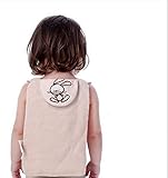 ベビーガーゼの汗のタオル 綿通気性の子供の汗のタオル 漫画の色の綿のパッドのスリング 2枚 (ウサギM)