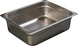 Carlisle 607124 DuraPan 18-8 Stainless Steel Light-Gauge Half-Size Anti-Jam Food Pan 6.4 qt. Capacit