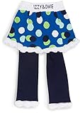 Izzy and Owieベビー女の子スカートレギンス、ブルー、1サイズ