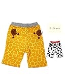 【子供服】 kids zoo (キッズズー) キリン・牛総柄6分丈パンツ 70cm～95cm W35121