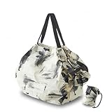 [マーナ] Shupatto パッカブルバック (27L / ホワイトバーチ) ファスナー付き シュパット アウトドア エコバッグ 折畳み 大容量 エコバック コンパクト レジカゴバッグ S502HW