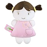 Dandelion Organic Baby Doll Rattle, Brunette (Discontinued by Manufacturer) by Dandelion [並行輸入品]