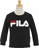 (フィラ)FILA 男の子 80-130cm 裏毛 長袖トレーナー カットソー【87269906-07】 90cm ブラック