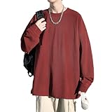 [BesBet] 長袖 tシャツメンズ 大きいサイズ 無地 肌着 ゆったり ロングtシャツ 秋冬服 メンズ