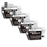 LC411インク LC411-BK(ブラック)【1色セット*4(合計4本)】対応：DCP-J928N-W/DCP-J928N-B/DCP-J528N/MFC-J905N/DCP-J915N/DCP-J1800N/DCP-J926N-W/DCP-J926N-B/DCP-J526N/MFC-J904N/MFC-J739DN/MFC-J739DWN/MFC-J939DN
