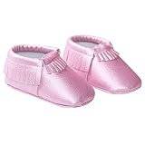Tangda フリンジ 0-1歳　ベビーシューズ　滑り止め歩行靴　13cm 出産お祝い　ピンク