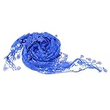 Lovoski 赤ちゃん　ベビー　レース　ブランケット　毛布　敷物 　ラップ　写真用毛布　装飾　全9色 - ロイヤルブルー