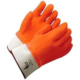 Bob Dale 99-1-7342 Liquid Proof PVC Coated Glove with Rough Finish, Size 1, Orange by Bob Dale