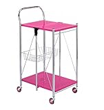 あずまや azu-pw-316pk　フォールディングワゴン　幅44 ピンク
