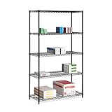 72" 5Tier Heavy Duty Shelf Blk
